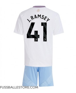 Günstige Aston Villa Jacob Ramsey #41 Auswärts Trikotsatzt Kinder 2024-25 Kurzarm (+ Kurze Hosen)